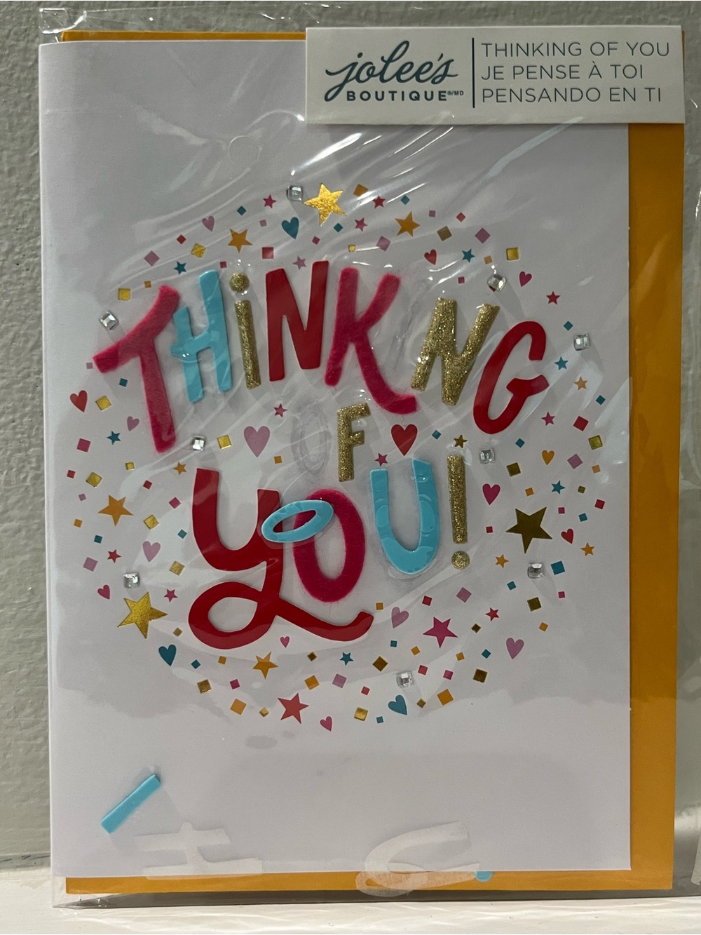 Thinking of You Greeting Card - Multicolor New with Envelope inside